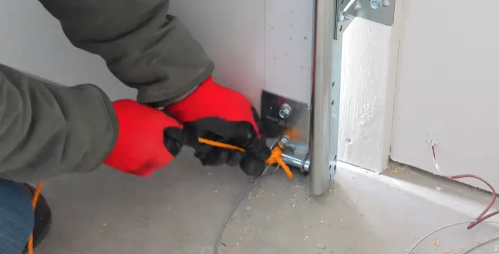 Garage door repair Hugo MN: spring and cable installation on a residential garage door